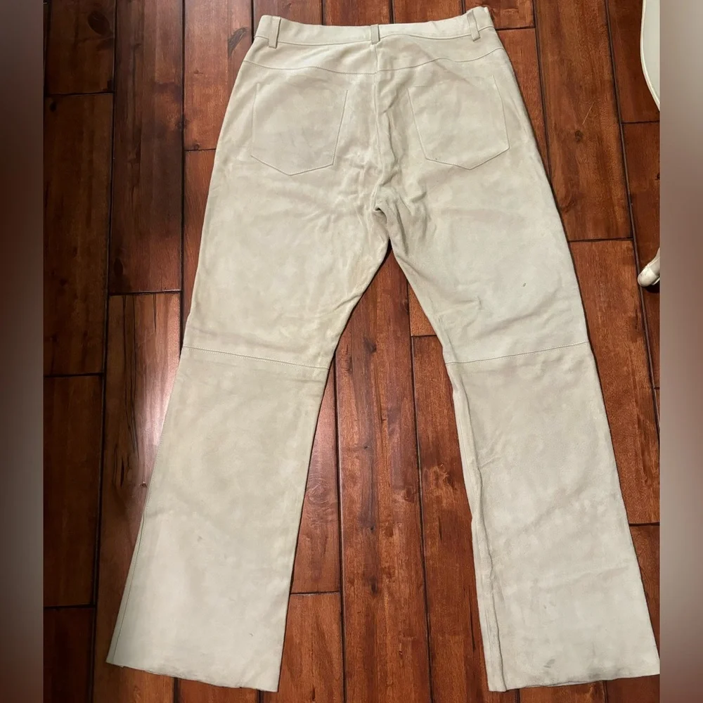 Men’s Ralph Lauren vintage off white suede pants